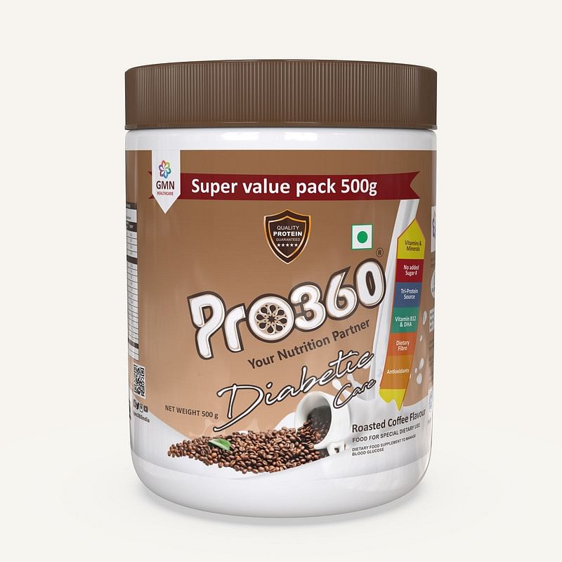 

Pro360 Diabetic Care Protein Powder Roasted Coffee Flavour 500g