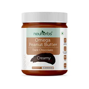 Neuherbs Chocolate Peanut Butter (Creamy), Gluten free | 19g Protein | Non GMO | Omega-3, 400g