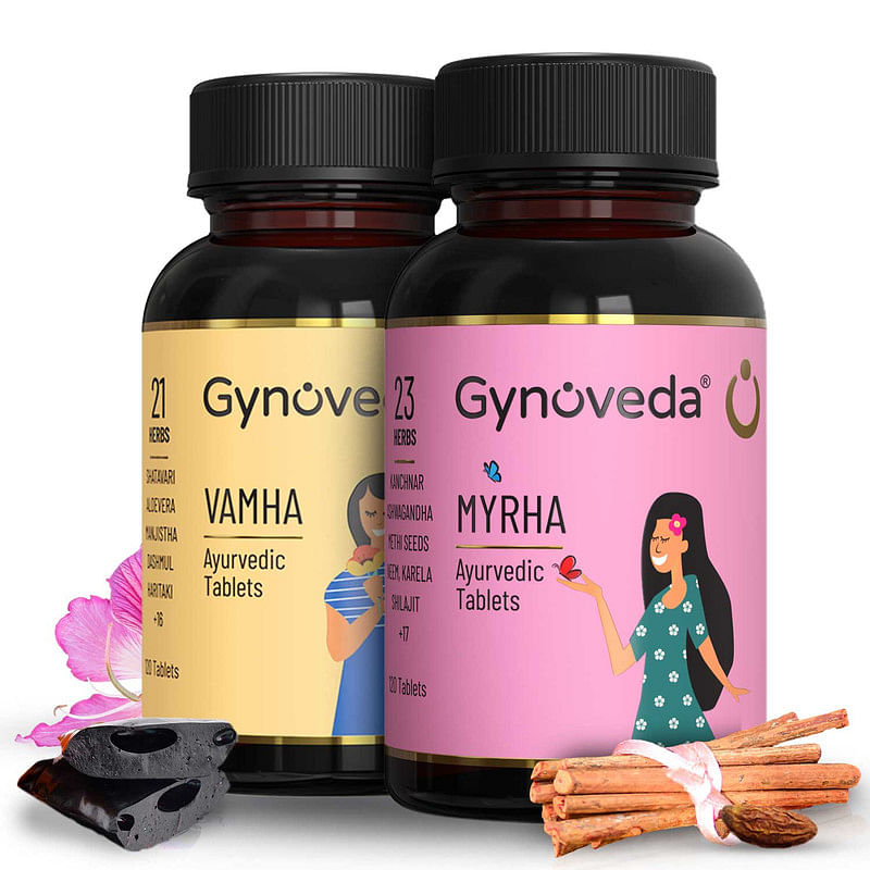 

Gynoveda PCOS, PCOD With Delayed Periods Ayurvedic Tablets, Treat Root Cause, Dissolves cysts 2 Bottles 240 Tablets