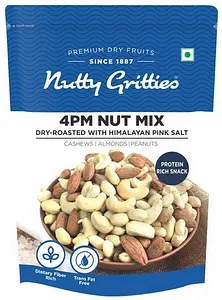 Nutty Gritties 4PM Nut Trail Mix Salted Roasted with Himalayan Pink Salt