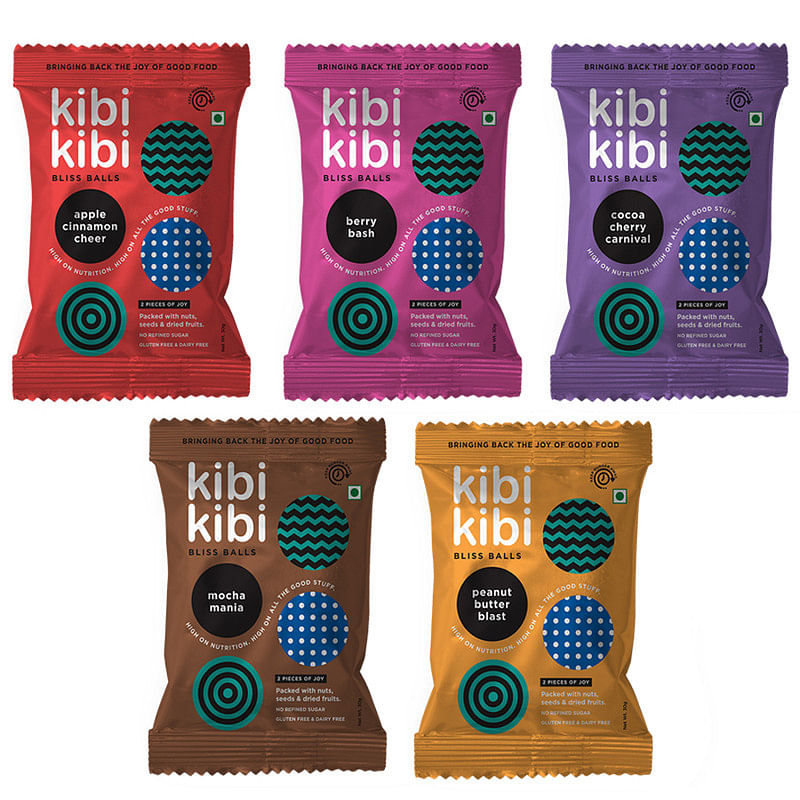 

Kibi Kibi Bliss Balls Variety Box - Healthy Snack - Pack of 5 (5 x 30g)
