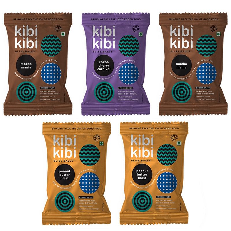 

Kibi Kibi Bliss Balls Intense Box - Healthy Snack - Pack of 5 (5 x 30g)