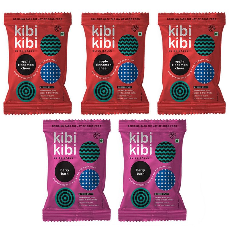 

Kibi Kibi Bliss Balls Fruit Box - Healthy Snack - Pack of 5 (5 x 30g)