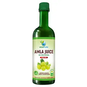 Vedapure Pure & Natural for All Skin & Hair  Multi-Purpose Aloe Vera Juice  Boosts Immunity and Digestion  Immunity Boosters for Adults (Amla Juice, 500 Ml)