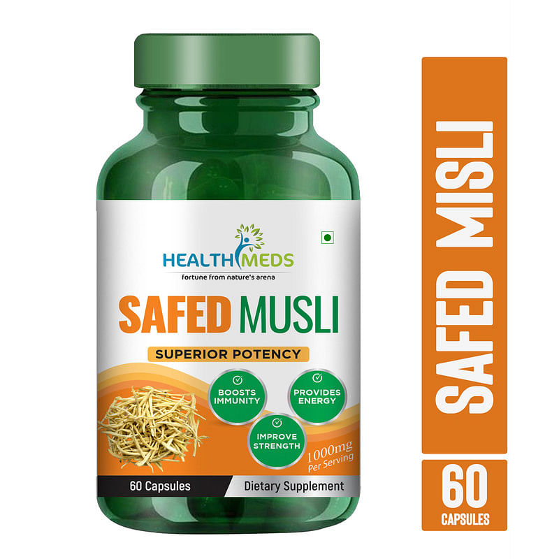 

HealthMeds Safed Musli Exract - 60 Capsules (pack of 1)