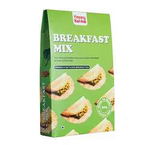 Happy Karma Breakfast mix 350 g Oat flour and spinach Breakfast mix Easy to make Gluten free