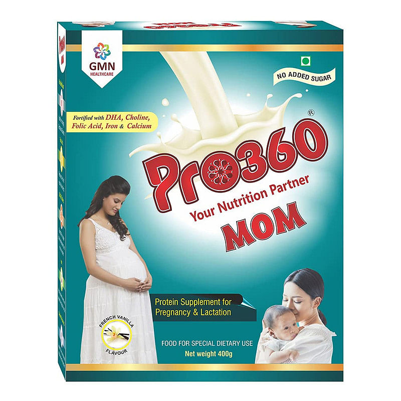 

Pro360 MOM Nutritional Supplement for Pregnant & Lactating Women – Complete Maternal Nutrition during Pregnancy with Protein, DHA, Green Apple, Vit...