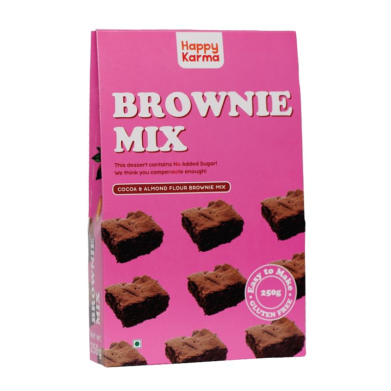 

Happy Karma Brownie Mix 250g Cocoa & Almond flour Brownie mix Easy to make Gluten free