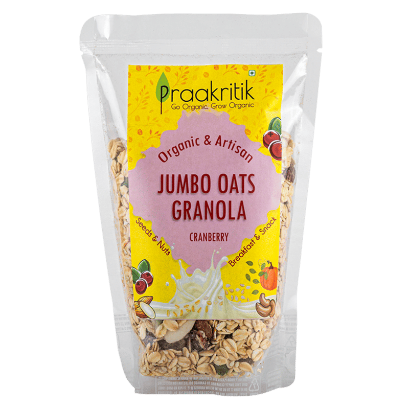 Praakritik Cranberry Granola Oats Organic 300 g