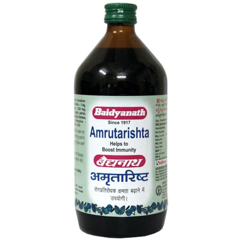 

Baidyanath Amritarishta-Ayurvedic Immunity Booster|provide relief from acute & chronic cough-450 Ml (Packf of 1 )