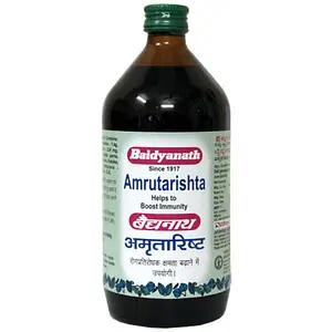 Baidyanath Amritarishta-Ayurvedic Immunity Booster|provide relief from acute & chronic cough-450 Ml (Packf of 1 )