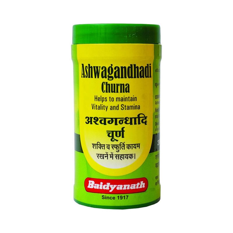 

Baidyanath Ashwagandhadi Churna-Enhances Stamina | Helps Relieve Stress-100 Gm (Pack of 1 )