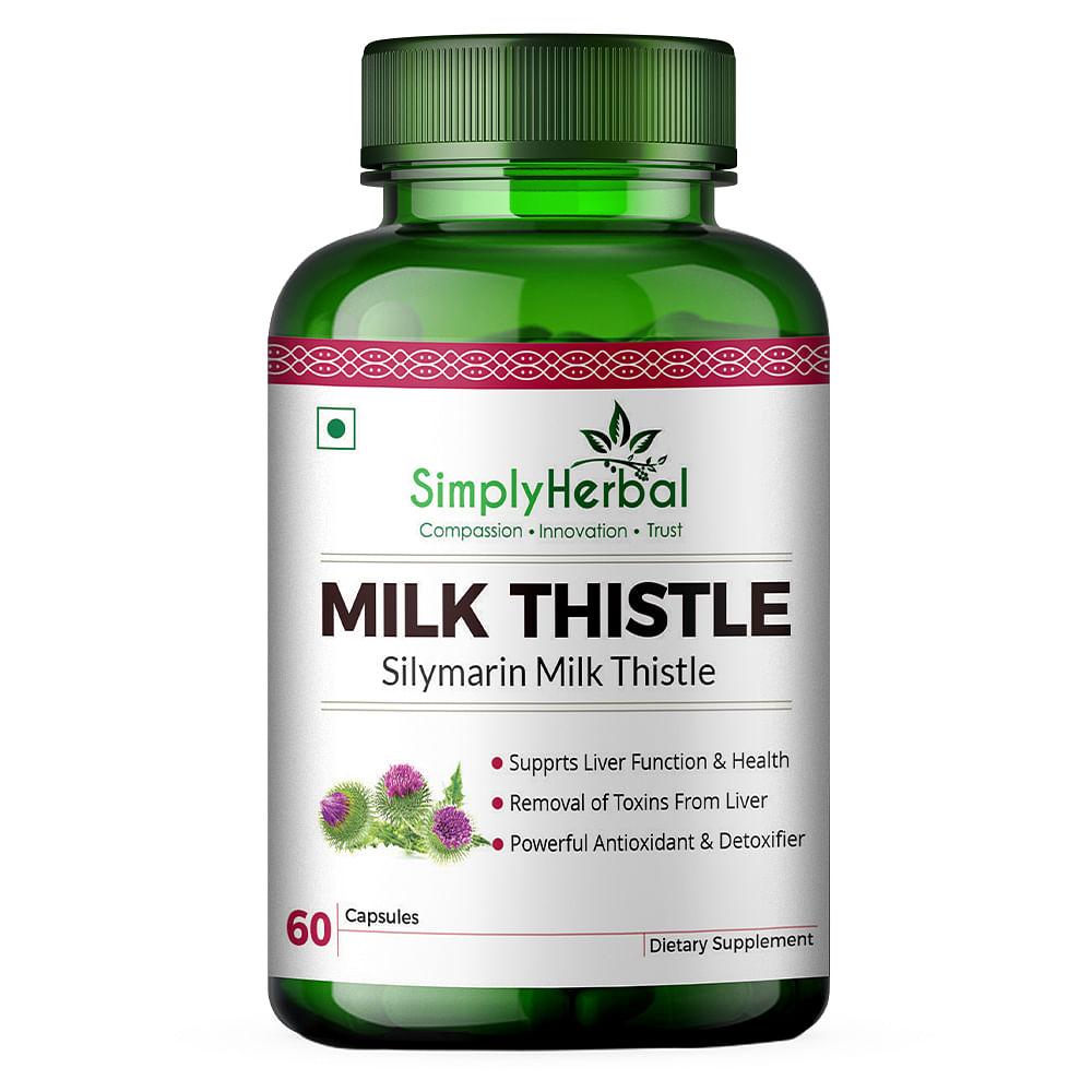 

Simply Herbal Milk Thistle Liver Detox Supplement - 60 Capsule