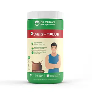Dr Vaidya’s Weight Plus with 6 Superherbs for Healthy Weight Gain, 450g