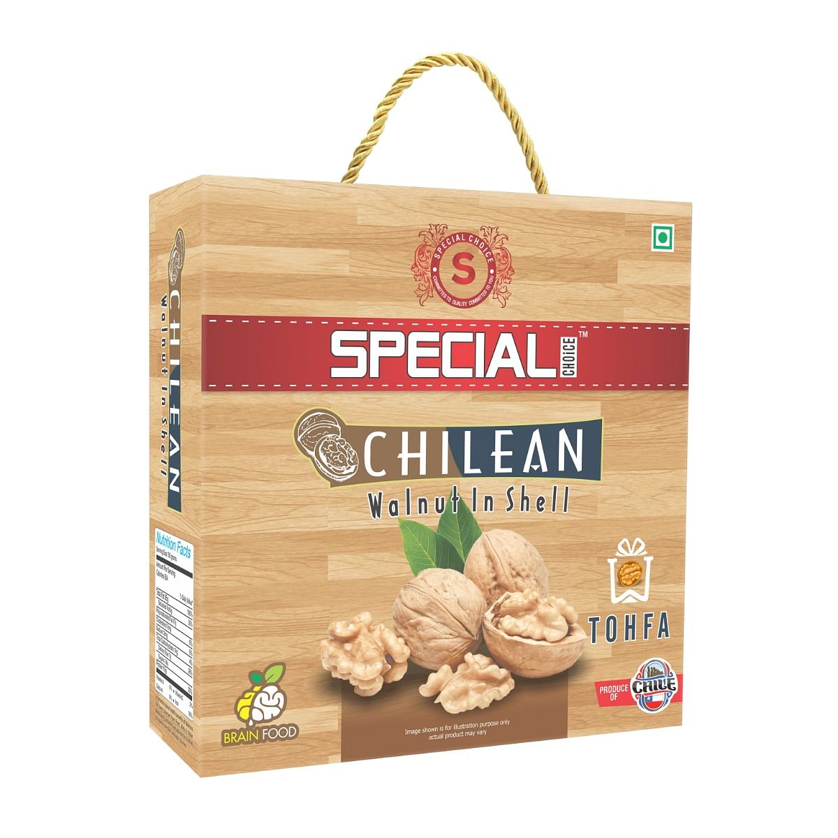 

Special Choice Chilean Walnut Inshell Tohfa 500g x 2