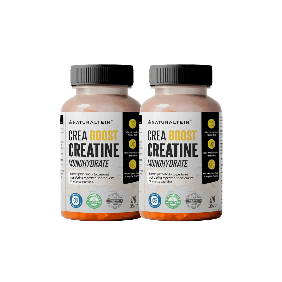 

NATURALTEIN Creatine Monohydrate Micronized - 90 Tablets - Pack of 2