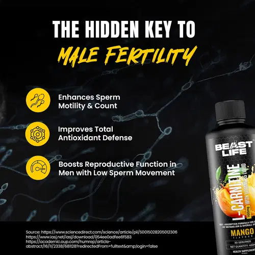 l-carnitine for low sperm motility How to Increase Motility: Foods, Supplements & Tips BeastLife L-Carnitine Liquid Supplement For