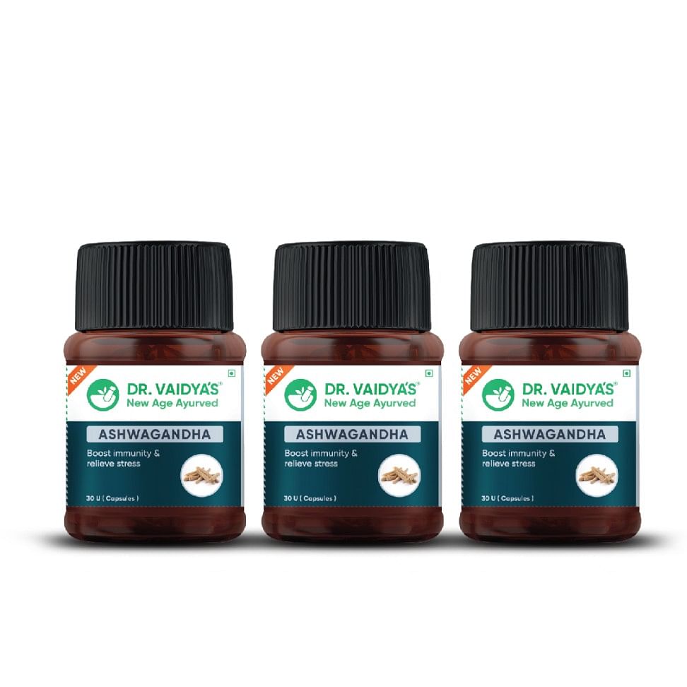Dr. Vaidya’s Ashwagandha -30 Capsules - Pack Of 3