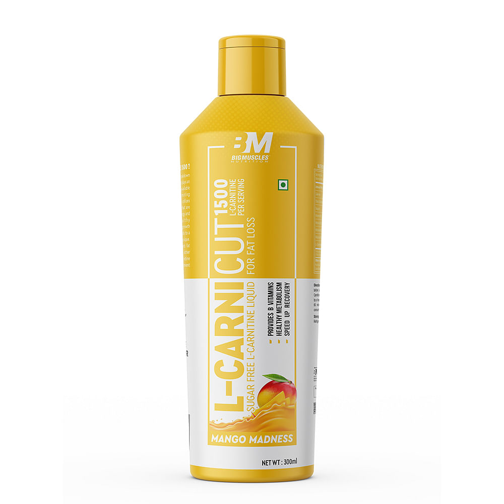 

Bigmuscles Nutrition L-Carnicut [Mango Madness] | 1500 Mg 300 ML