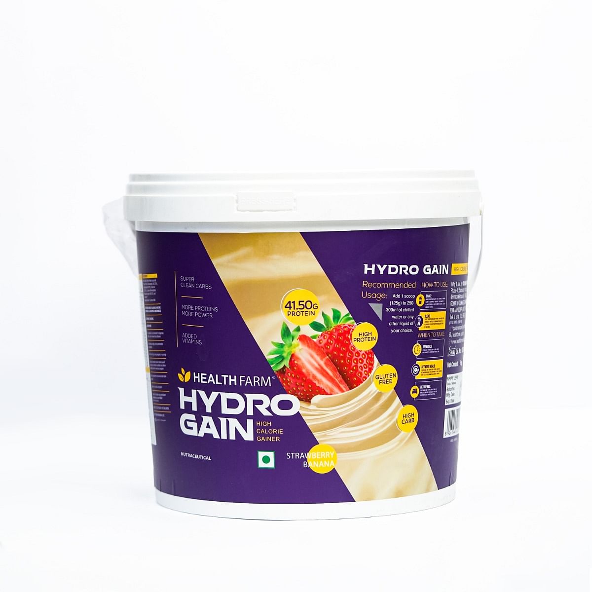 

Healthfarm Hydro Gain Mass Gainer Protein Powder | Protein Powder for Muscle Gain | Whey Protein + Muscle Builder | Weight Gainer Protein Powder | ...