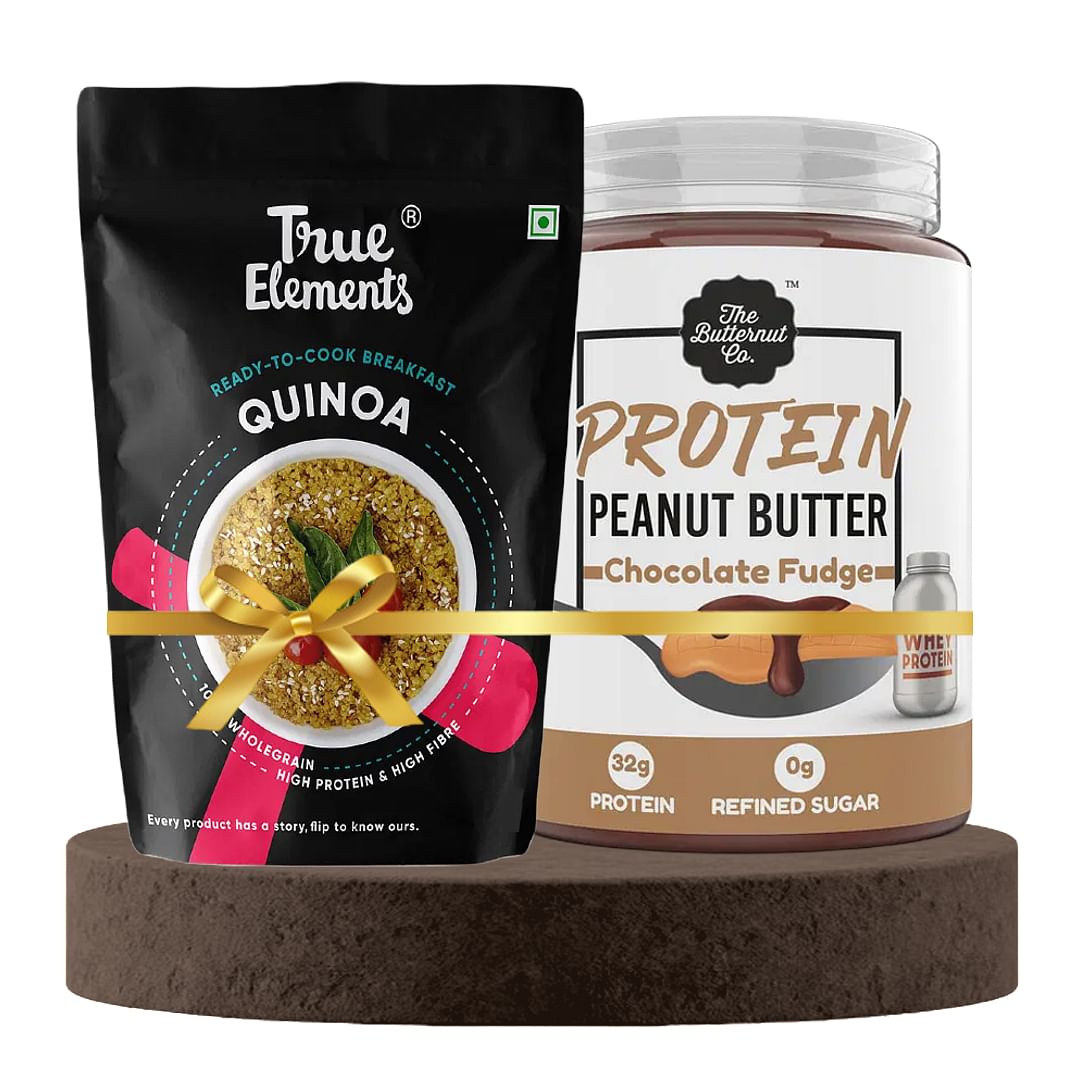 

The Protein Punch Bundle (True Elements Gluten Free Quinoa 1kg + The Butternut Co. Protein Chocolate Fudge Peanut Butter Creamy 925 g)