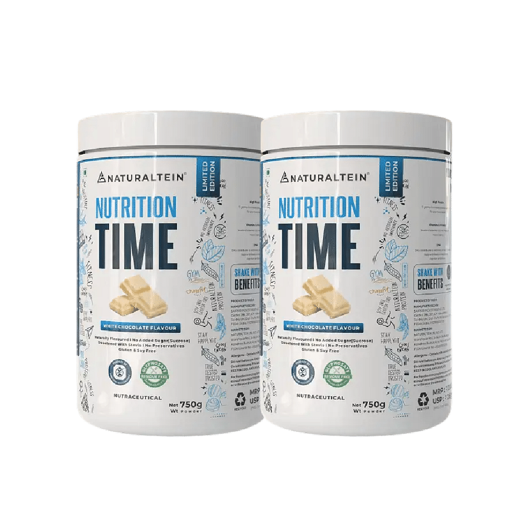 

NATURALTEIN Nutrition Time White Chocolate Flavour - 750 gms - Pack of 2