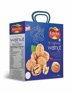Eatriite 100% Natural Dried California Inshell Walnut Kernels 500g | Premium Akrot Giri | Rich in Protein & Iron | Low Calorie Nut | 0g Trans Fat & Cholesterol Free