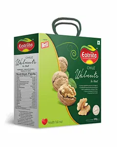 Eatriite 100% Natural Dried California Inshell (Chile)Walnut Kernels 500g | Premium Akrot Giri | Rich in Protein & Iron | Low Calorie Nut | 0g Trans Fat & Cholesterol Free