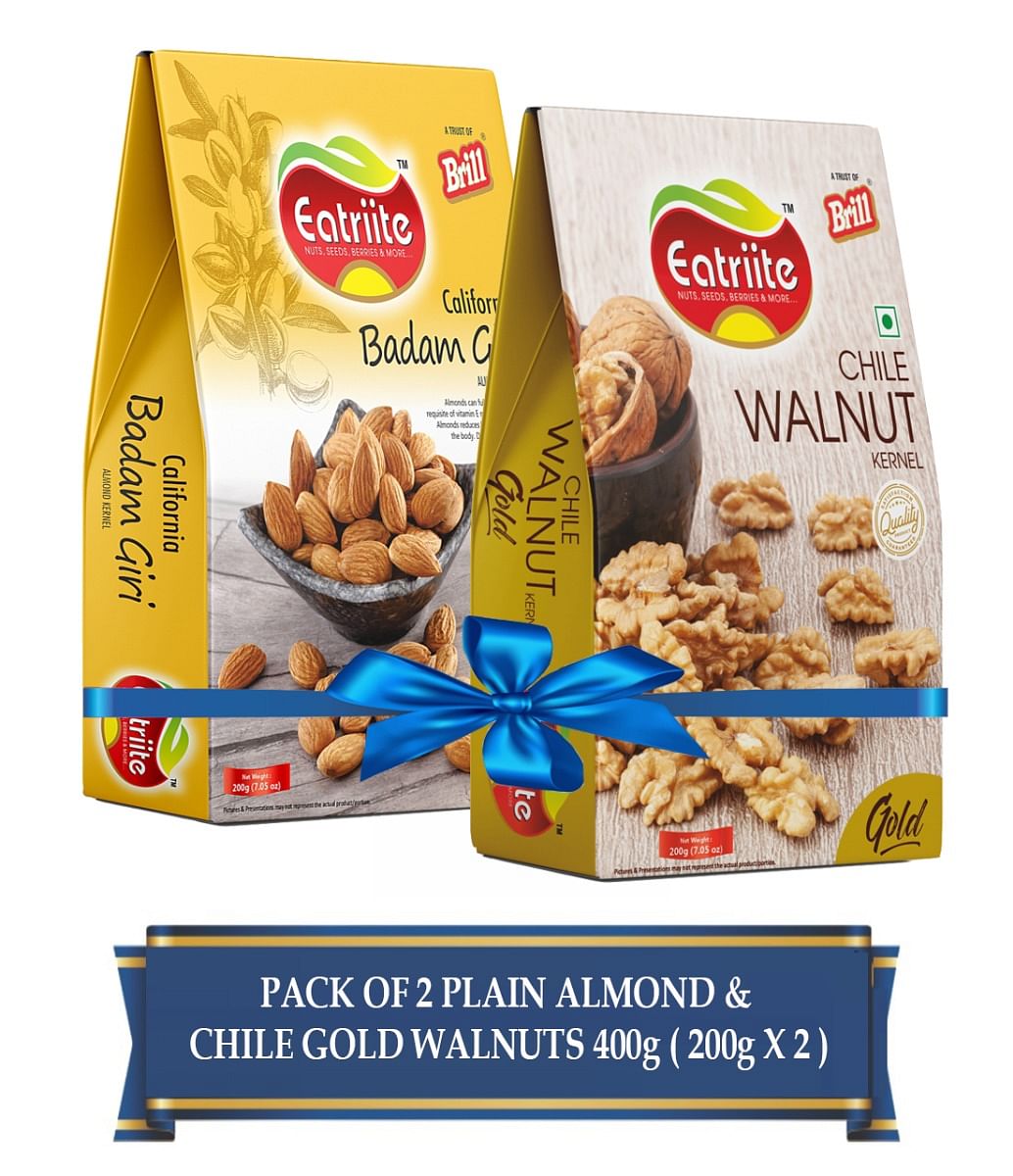 

Eatriite Badam & Walnut Gold Pack of 2 Assorted Nuts (2 x 200 g)