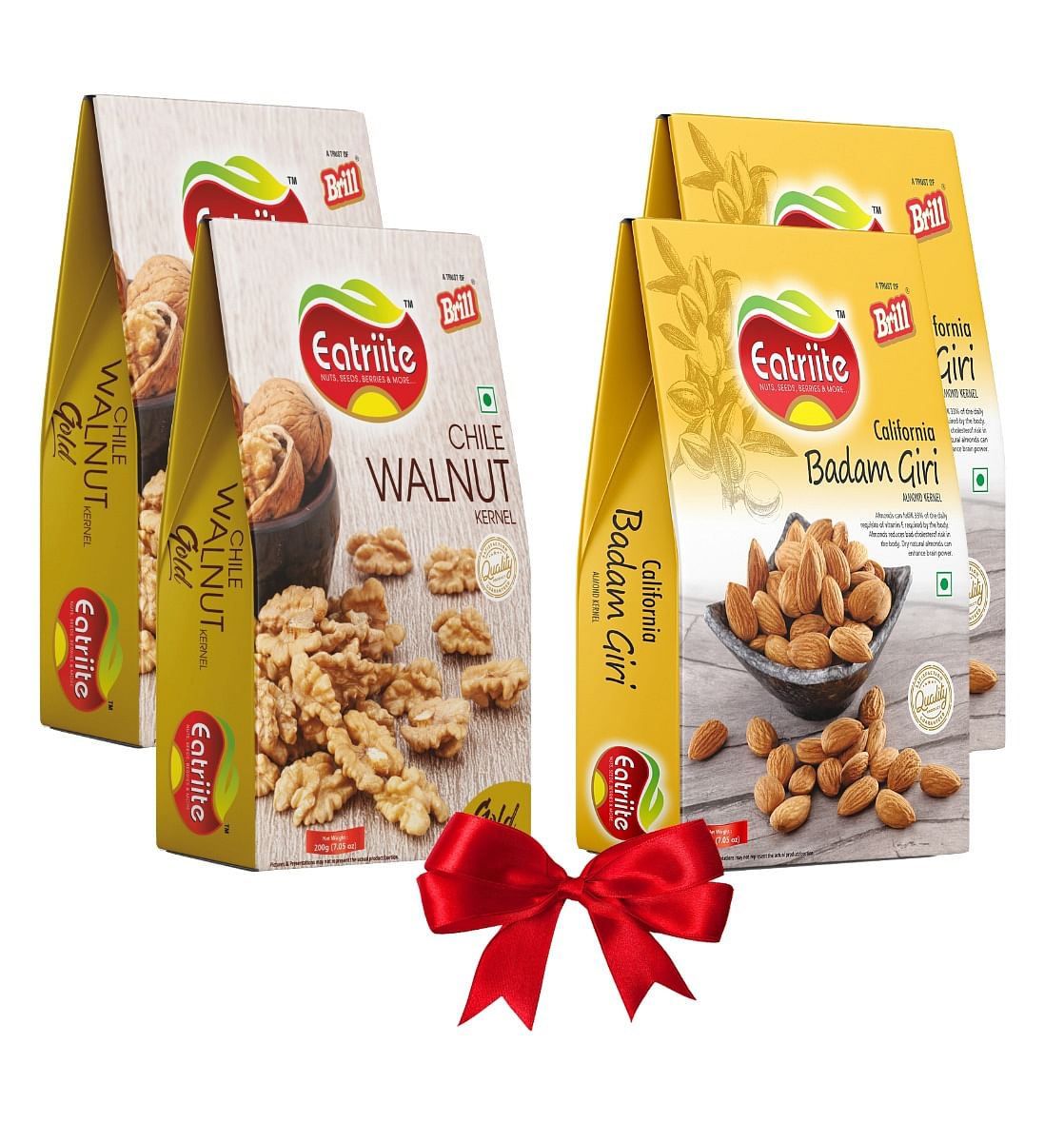 

Eatriite Badam & Walnut Gold Pack of 2 Assorted Nuts (4 x 200 g)