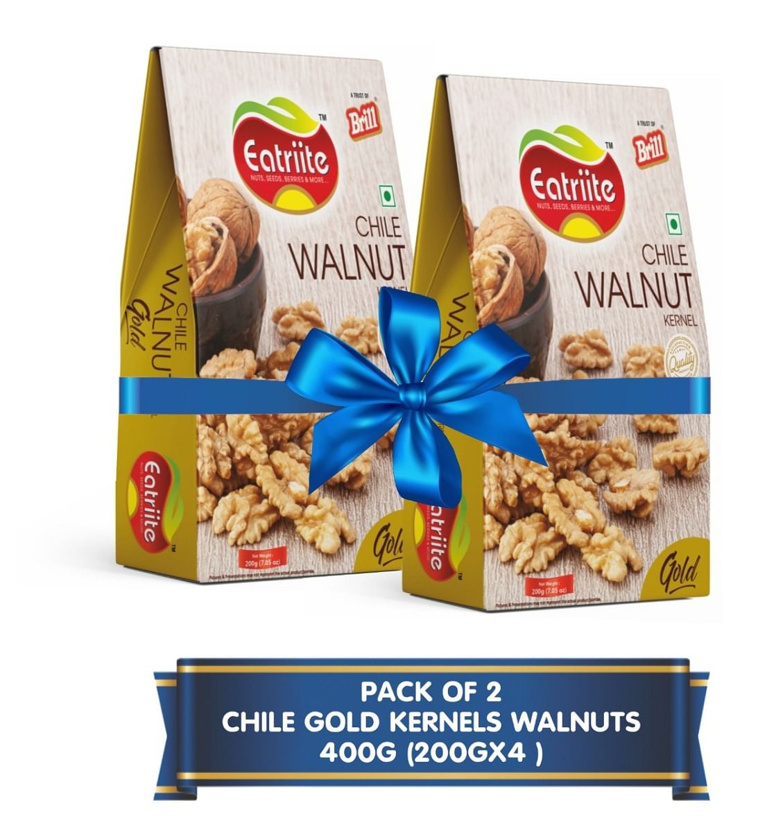 

Eatriite Chile Gold kernels Walnuts | Premium Akrot Giri | Rich in Protein & Iron | Low Calorie Nut | 0g Trans Fat & Cholesterol Free |Dried Califo...