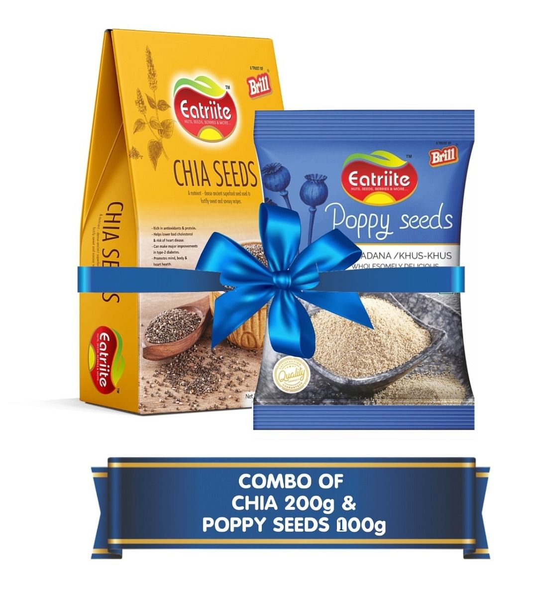 

Eatriite Poppy Seeds & Chia Seeds Combo 400g (200g x 2)
