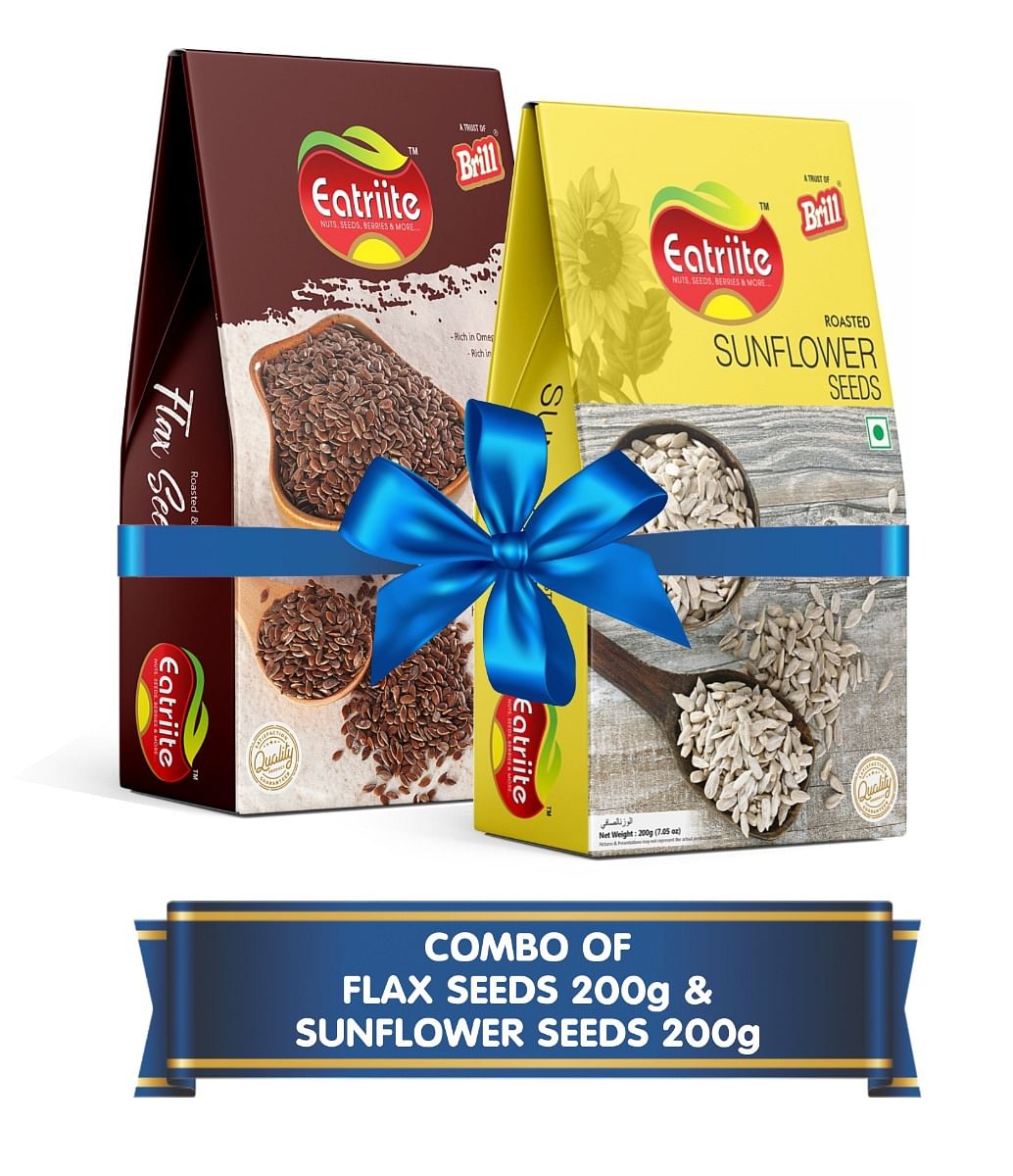 

Eatriite Flax Seeds & Roasted Sunflower Seeds Combo 400g (200g x 2)