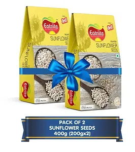 Eatriite Raw Sunflower Seeds for Eating | Healthy Snacks | High in Fiber & Protein | Sunflower Seeds 400g
