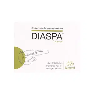 Kairali Diaspa Capsules - Ayurvedic Medicine for Diabetes and High Blood Sugar (60 Capsules)