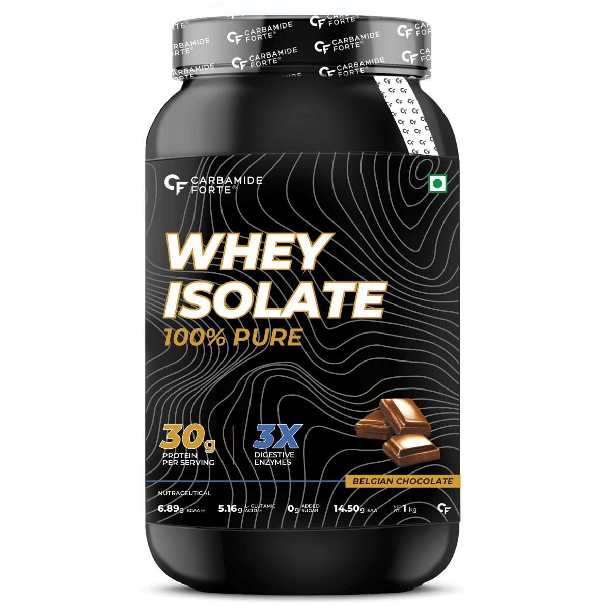 

Carbamide Forte Whey Isolate Protein Powder - With Added Multivitamin & Minerals - Belgianchocolate - 1Kg