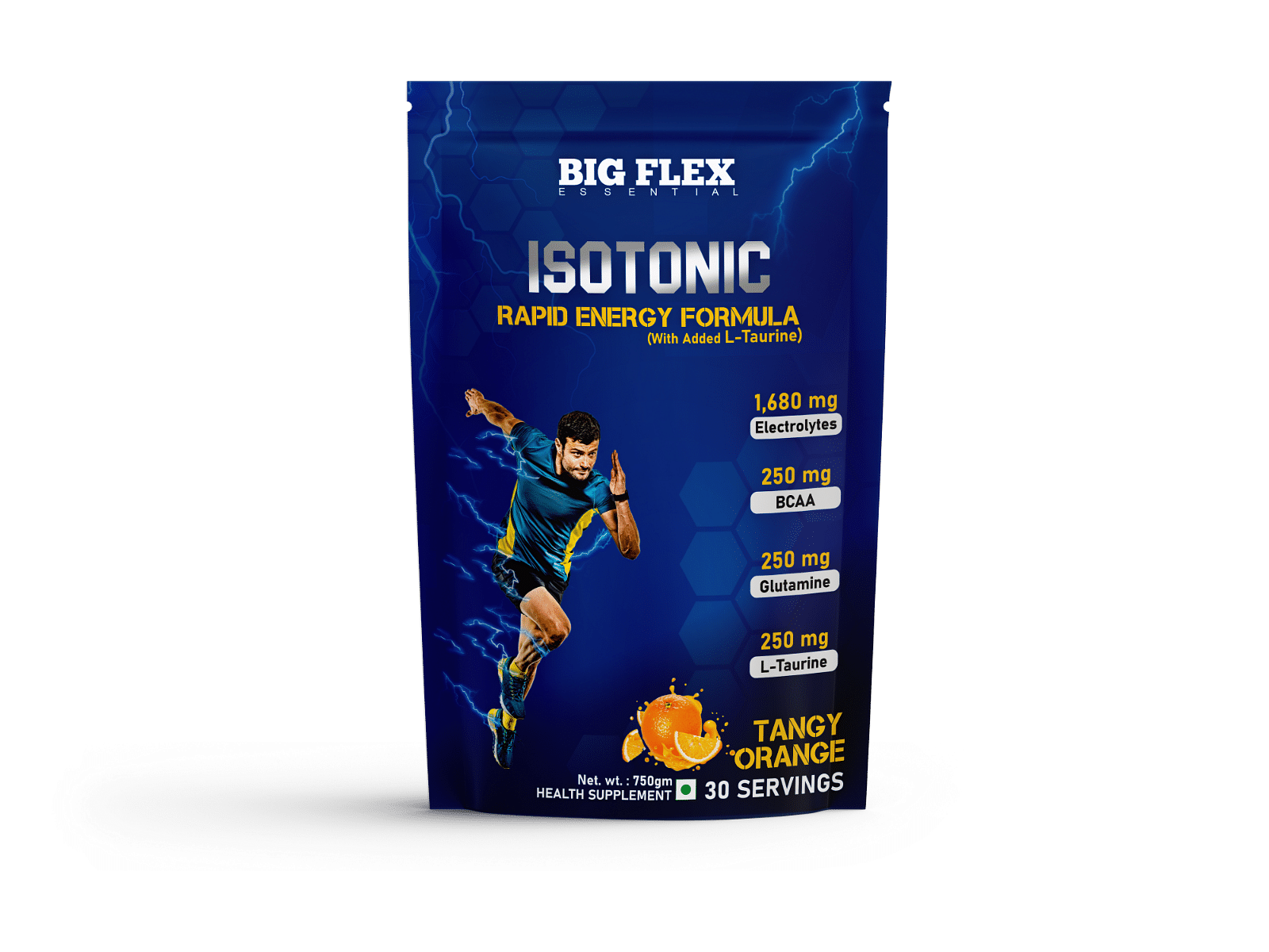 

Bigflex Essential Isotonic Instant Energy Drink 30 Servings To Boost Athletic Performance And Endurance (Orange Flavour)