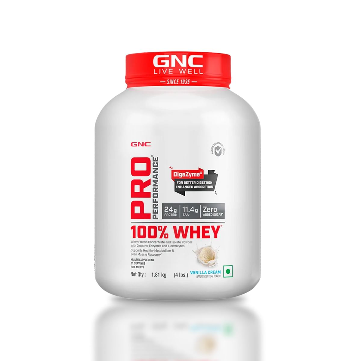 

GNC Pro Performance 100% Whey Protein Powder | Boosts Strength & Endurance | Builds Lean Muscles | Fastens Muscle Recovery | Formulated In USA | 24...