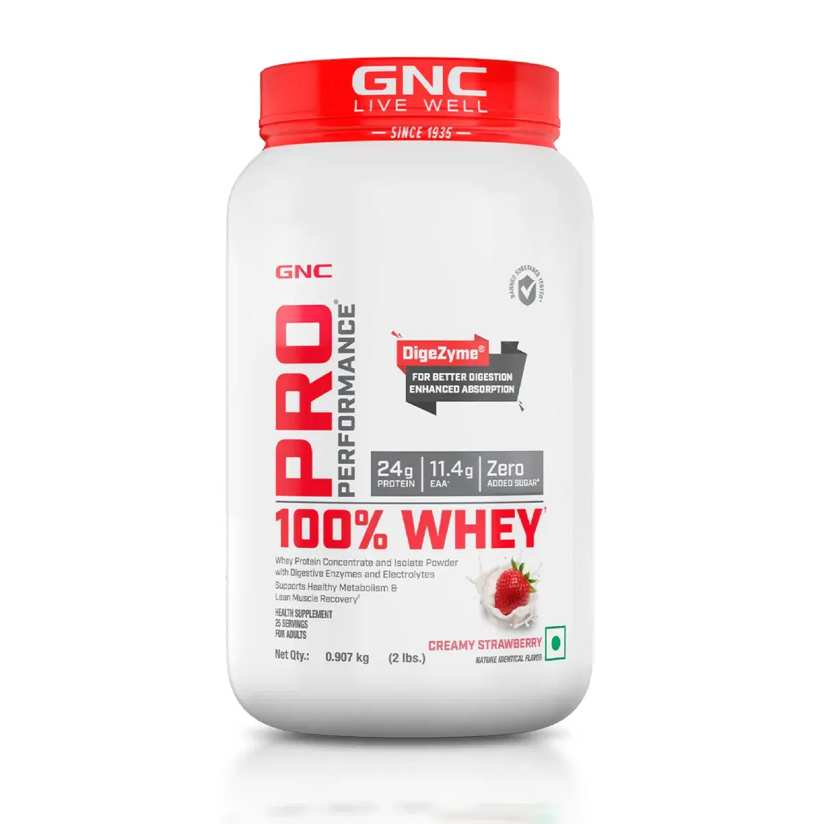 GNC Pro Performance 100% Whey Protein Powder | Boosts Strength ...