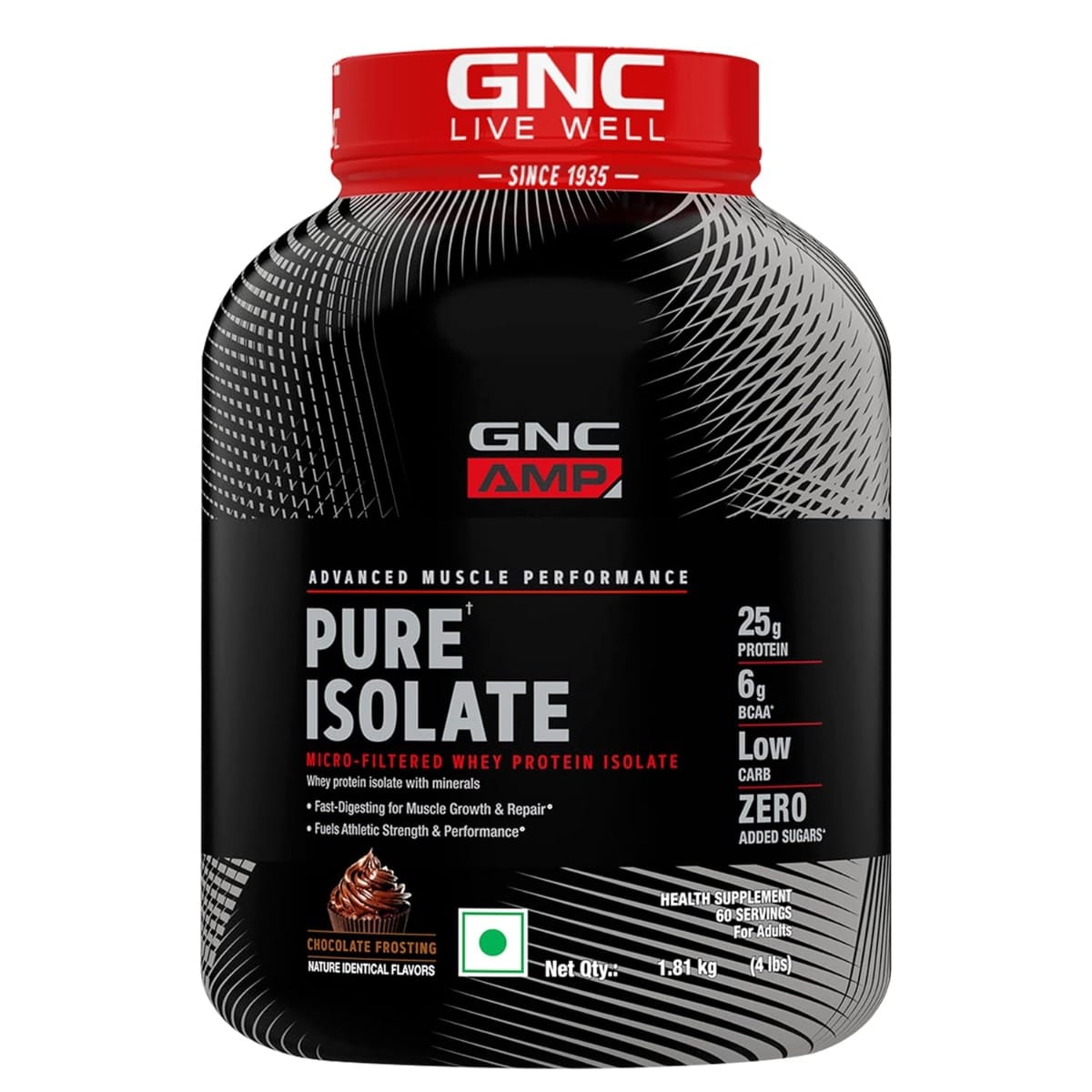 

GNC AMP Pure Isolate Whey Protein | Boosts Athletic Performance | Increases Strength | Promotes Muscle Growth | Formulated In USA | Micro-Filtered ...
