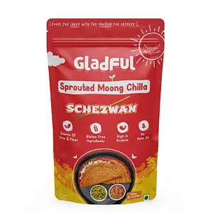 Schezwan  Chilla with Sprouted Moong Instant Mix - 200gms - Pack of 1
