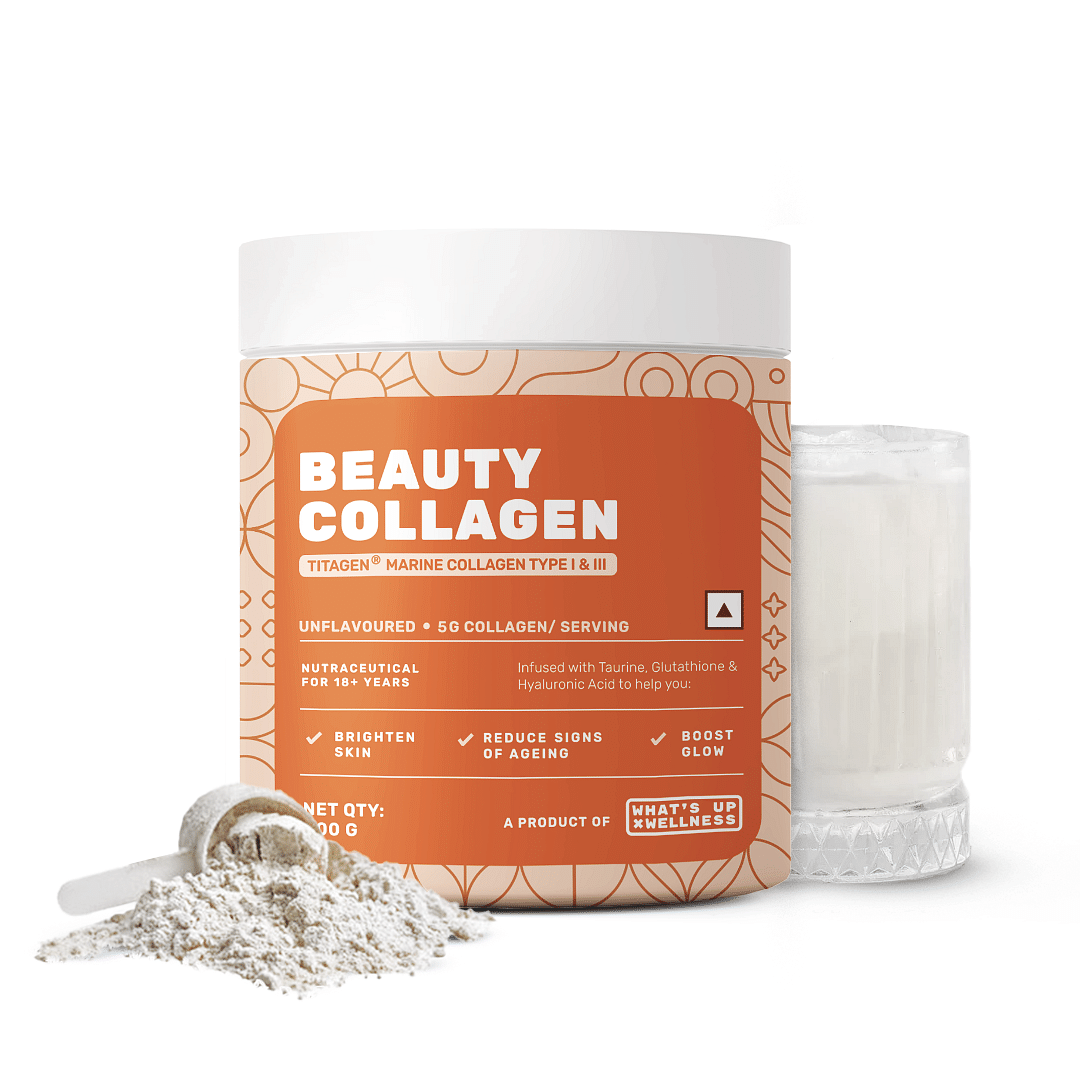 

What’s Up Beauty Collagen with Glutathione, Biotin, & Vitamin C for brighter, youthful, & spotless skin. Certified Titagen Collagen. Benefits Skin,...