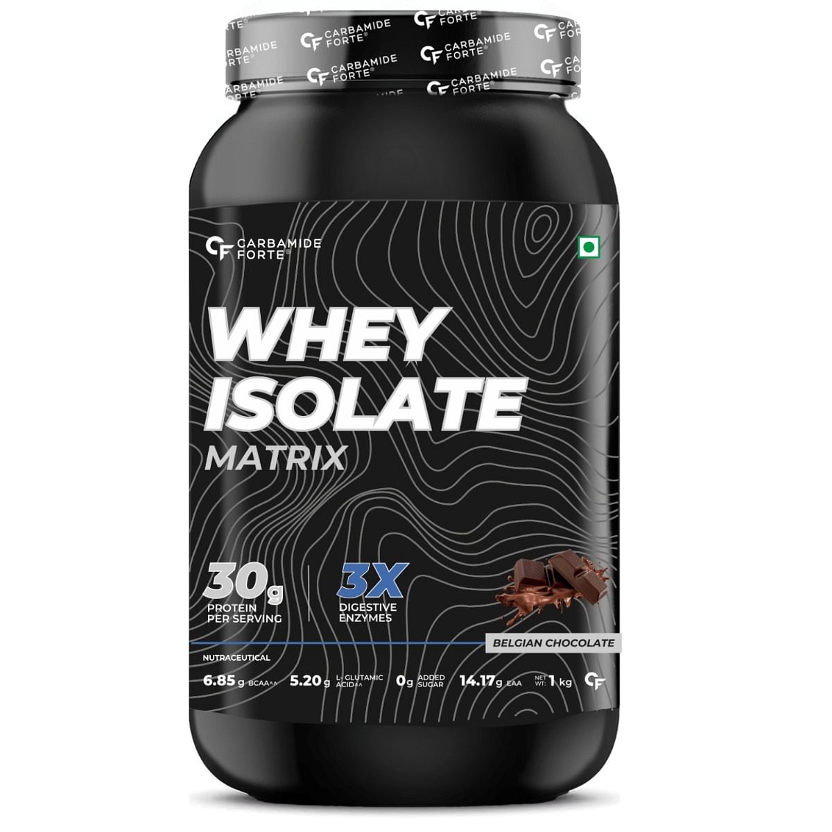 

Carbamide Forte Whey Isolate Matrix Protein Powder - With Added Multivitamin & Minerals - Belgianchocolate - 1Kg