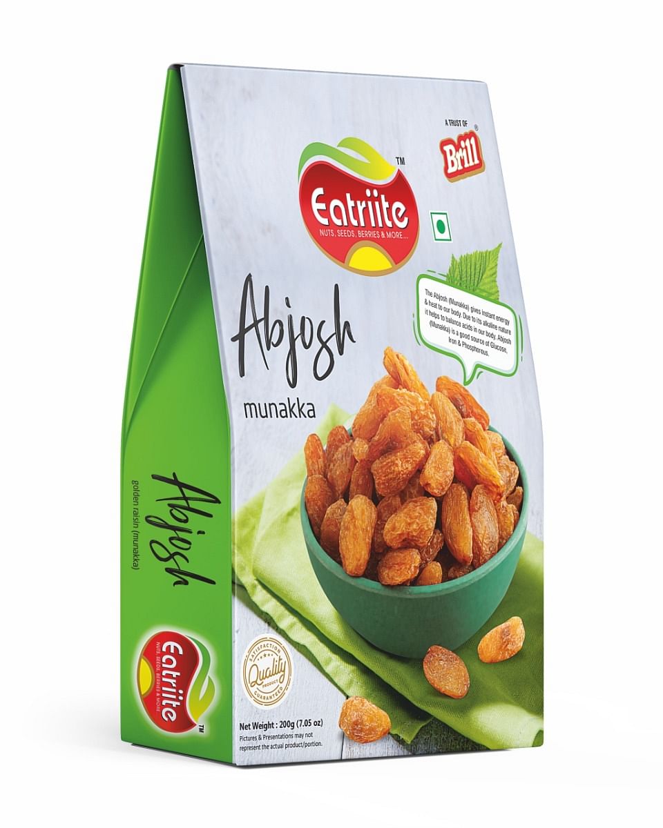 

Eatriite Premium Golden Raisin | Afghani Raisin with Seed | Abjosh, Munakka, Monaka | 200 Grams