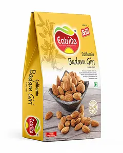 Eatriite Natural Premium California Almonds 200g Pack |High in Fiber | Help in Boost Immunity | Gluten Free | Real Dry Nuts