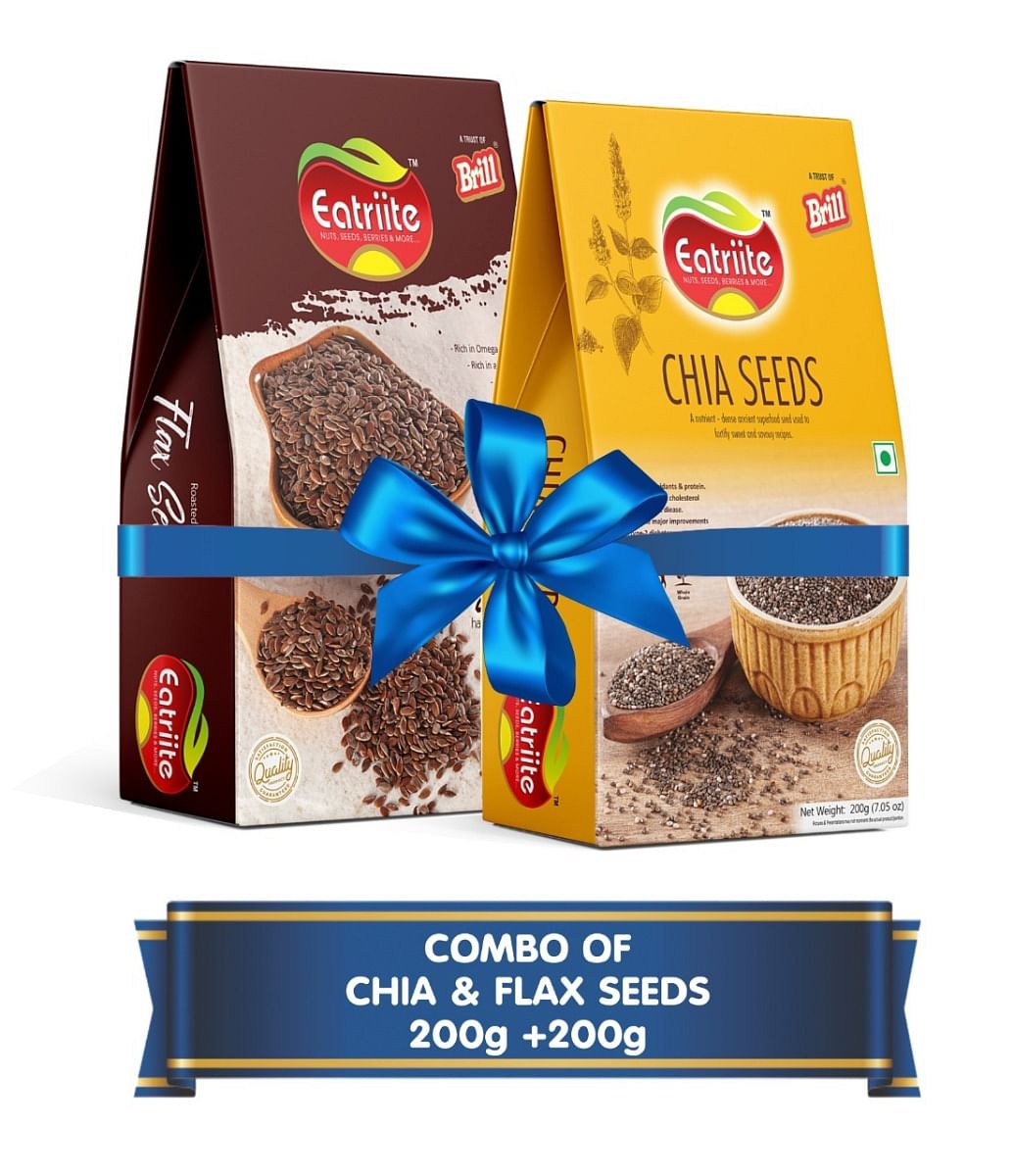

Eatriite Flax Seeds & Chia Seeds Combo 400g (200g x 2)
