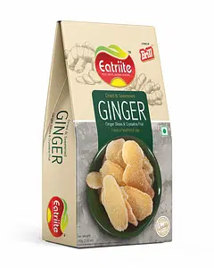 Eatriite Premium Dried Ginger Chunks 200g | 100% Natural & No Artificial Colors,No Preservatives | Wholesome and Natural Ginger