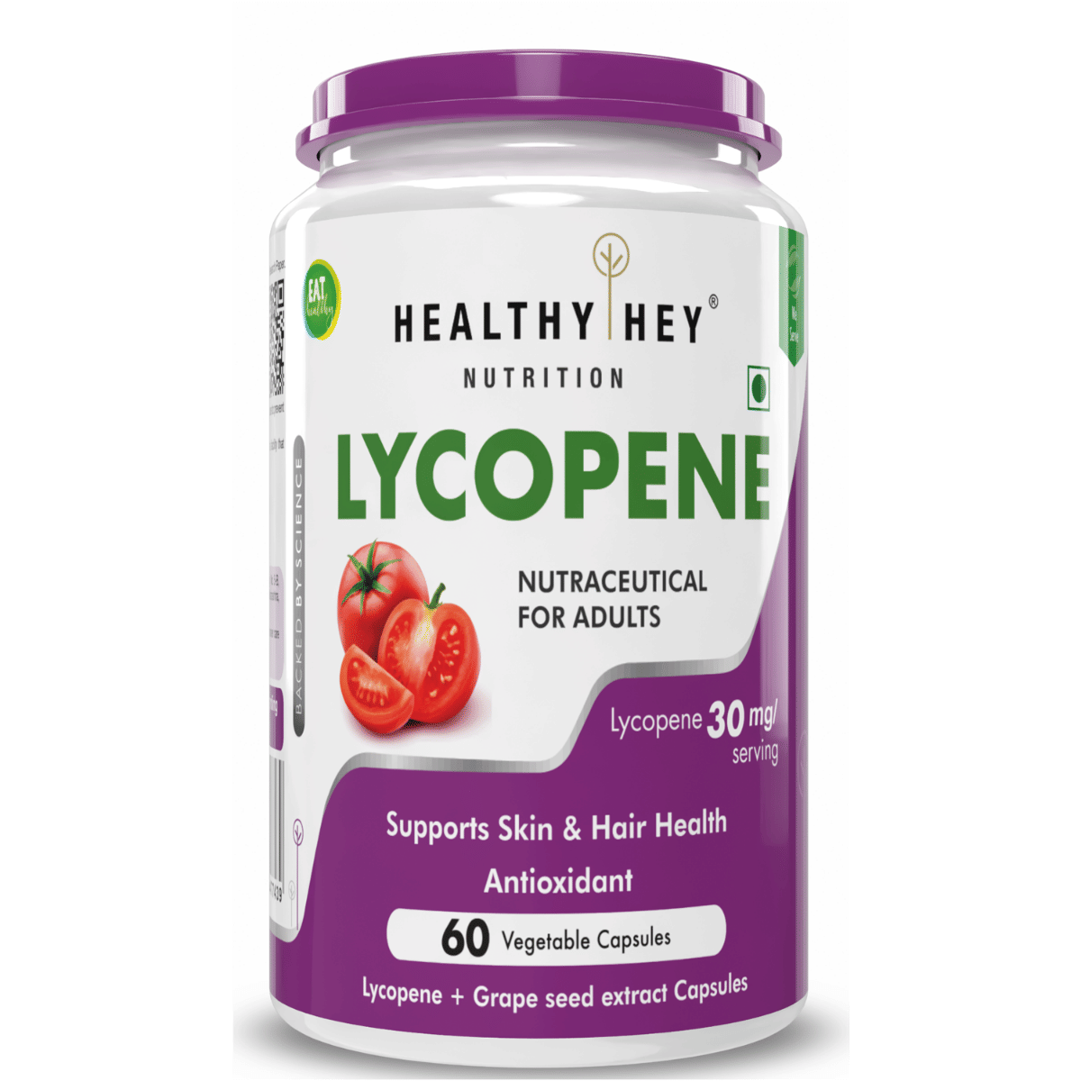 

HealthyHey Lycopene 30mg 60 Vegetable Capsules (Pack of 1)