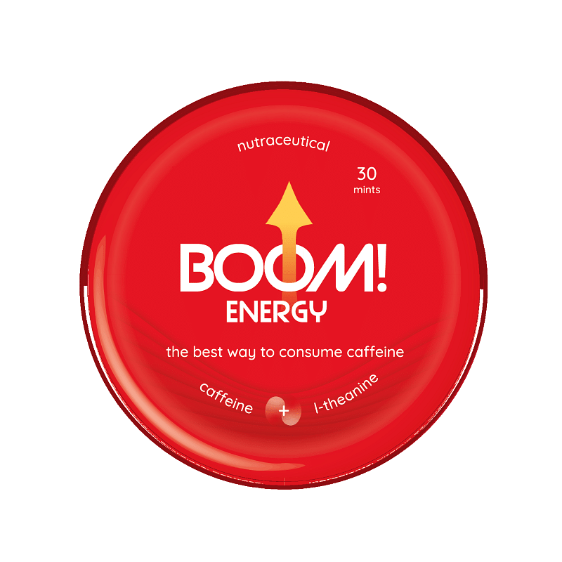 

Food For Thought Boom Energy Mints - Caffeine And L Theanine - Caffeine Supplement For Men & Women - Pre Workout, Studying & Brain Booster Nootrtop...