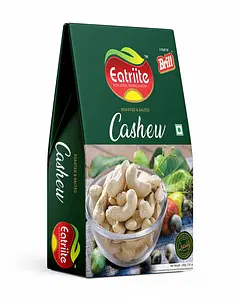Eatriite Freshly oven-Roasted Premium Roasted and Salted Cashews 200g | Premium Kaju Nuts | Nutritious, Crunchy & Delicious | Gluten Free | Plant-Based Protein